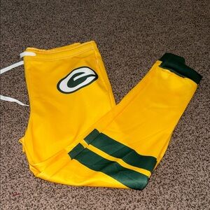 Green Bay Packers Yellow Track Pants